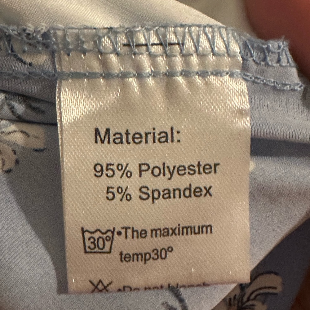 Amazon Blue Floral Blouse - Picture 6 of 6